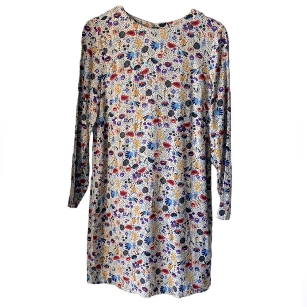 H&M Multicolor Floral Long Sleeve Dress